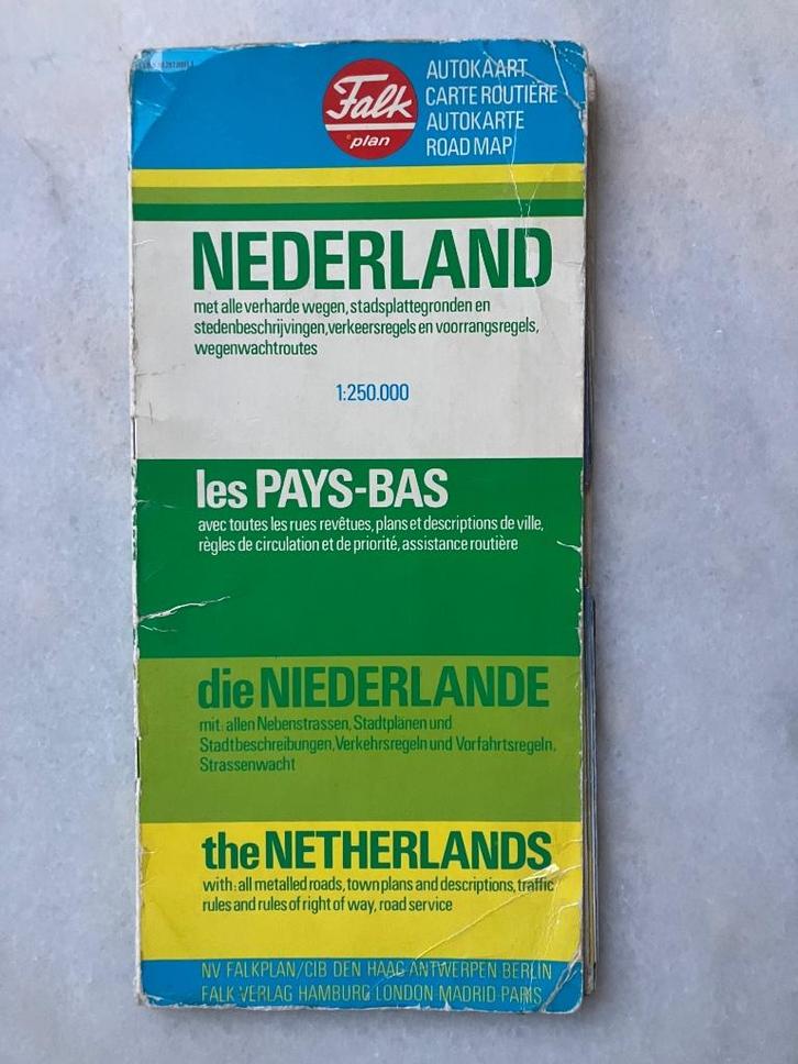 Falk Plan AutoKaart Nederland, Boeken, Atlassen en Landkaarten, Gelezen, Landkaart, Ophalen of Verzenden