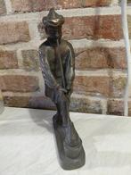 Bronzen beeld van glasblazer, Ophalen of Verzenden