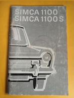 ✅️ ️ORIGINEEL INSTRUCTIEBOEK VOOR SIMCA 1200 & 1100 S, Ophalen of Verzenden