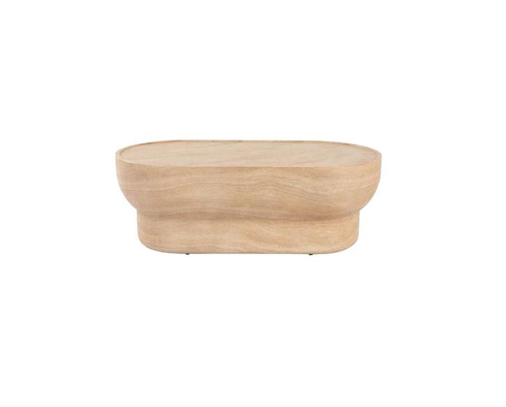 Zuiver Noble Salontafel Ovaal - Beige | Van €789, nu, Huis en Inrichting, Tafels | Salontafels, Nieuw, Minder dan 50 cm, 50 tot 100 cm