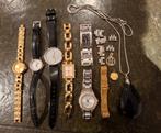 Lot horloges, Fossil, Guess, Esprit, casio etc., Sieraden, Tassen en Uiterlijk, Staal, Gebruikt, Staal, Verzenden