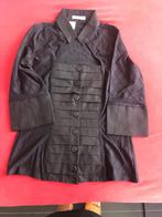 NARA CAMICIE STRETCH BLOUSE, Maat 38/40 (M), NARA CAMICIE, Verzenden, Zwart