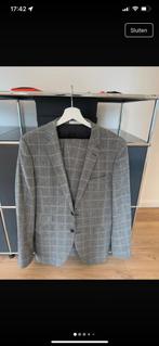 Grijs geruit pak, kostuum maat 98, Ophalen of Verzenden, Zo goed als nieuw, Overige maten, Grijs