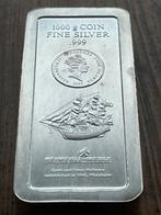 Heimerle + Meule 1KG .999 Silver Ingot Cook Island $30, Ophalen of Verzenden, Zilver