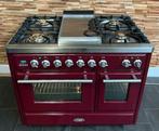 Luxe fornuis Boretti majestic 100cm bordeaux 5 pits, 60 cm of meer, Ophalen of Verzenden, Zo goed als nieuw, Energieklasse A of zuiniger