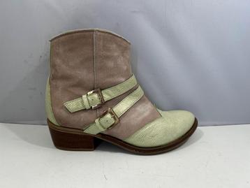 Janet & Janet, maat 39, western laarsjes met mintgroen   beschikbaar voor biedingen