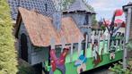 Optocht wagen smurfen., Ophalen, Carnaval