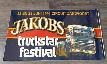 DAF ~Sticker~JAKOBS Truckstar Festival ‘91Circuit Zandvoort beschikbaar voor biedingen