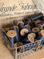 Brocante oude houten klossen / klos, Antiek en Kunst, Verzenden