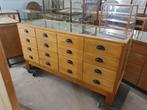 vintage antieke Engelse toonbank ladekast vitrine balie, Ophalen