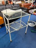 Dokter Ziekenhuis Trolly. Verbandwagen Lameris, Ophalen, 50 tot 100 cm, Zo goed als nieuw, Industrieel Zorg Vintage Retro Fifties