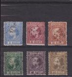 31.  1867 - 1868, Koning Willem III, nrs. 7 - 12,   gebruikt, Verzenden, T/m 1940, Gestempeld