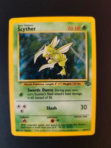 Scyther 10/64 Jungle Pokémon kaart beschikbaar voor biedingen