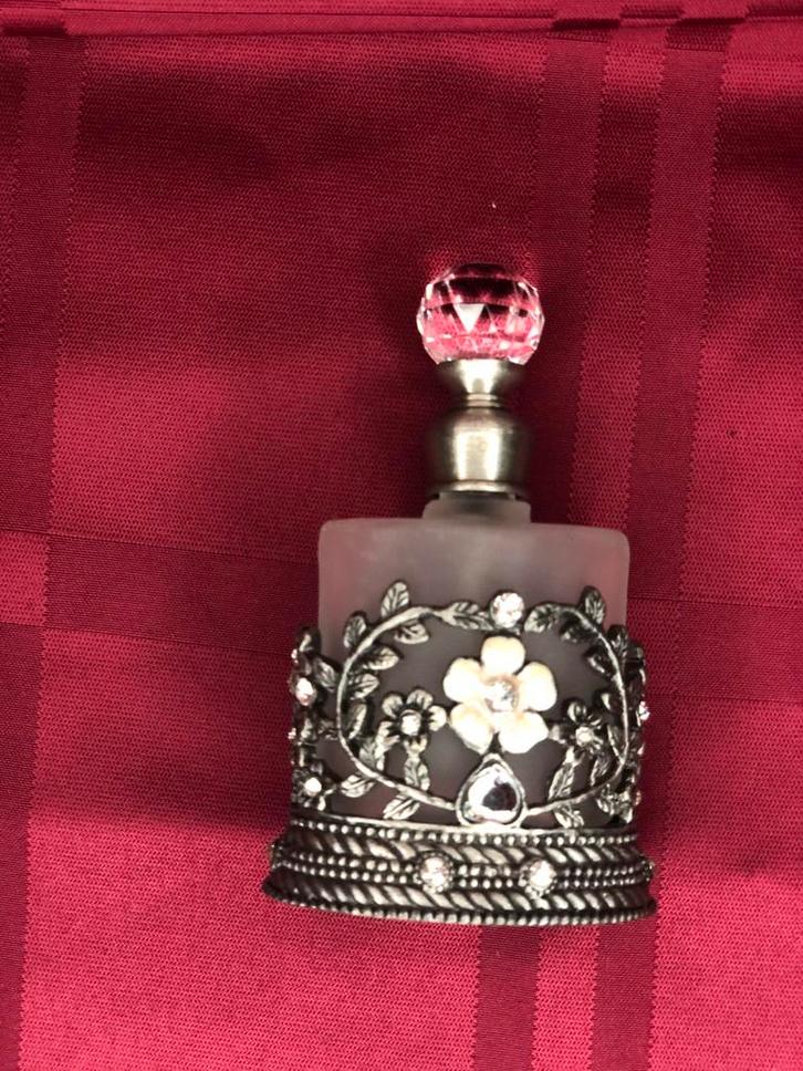 Vintage Parfumflesje - Mooi Gedecoreerd, Huis en Inrichting, Woonaccessoires | Overige, Gebruikt, Ophalen of Verzenden