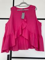 NIEUW blouse zomer 100% katoen pink ruches maat 52, Shein Curve essence, Maat 46/48 (XL) of groter, Nieuw, Ophalen of Verzenden