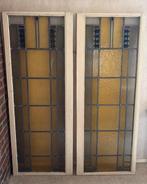 Glas in lood deurtjes - 54,5 x 140 cm, Doe-het-zelf en Verbouw, Deuren en Horren, Ophalen, Gebruikt, Minder dan 80 cm, Binnendeur