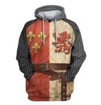Ridder trui met capuchon (kostuum middeleeuwse heren mannen), Historisch, Nieuw, Kleding, Verzenden