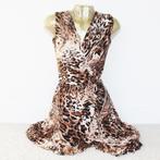 Prachtig New Feeling Paris Panter Jurkje (S) - 66 € 40,-, Bruin, Ophalen of Verzenden, Zo goed als nieuw, New Feeling Paris