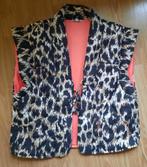 Gevoerde bodywarmer in panterprint maat S, Bruin, Ophalen of Verzenden, Zo goed als nieuw, Maat 36 (S)