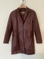 Vera Pelle Wijnrode Leren Jas - Italiaans Design Maat 38, Ophalen of Verzenden, Zo goed als nieuw, Vera pelle, Maat 36 (S)