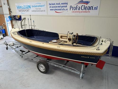 Maril 570 Nanni 3 cilinder Teak Cabriokap Zeer Netjes BJ2006, Watersport en Boten, Sloepen, Zo goed als nieuw, 3 tot 6 meter, Diesel