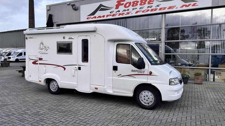 Dwarsbed met Face To Face De Rapido 743F Uit 2006|115dkm, Caravans en Kamperen, Campers, Bedrijf, tot en met 4, Half-integraal