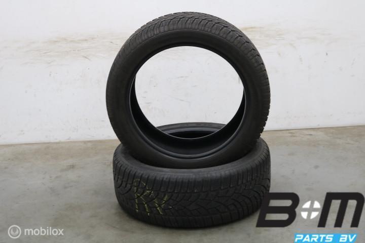 2 x 2554520 101V Dunlop SP Wintersport 3D 5.5mm 255 45 20, Auto-onderdelen, Banden en Velgen, Band(en), Gebruikt