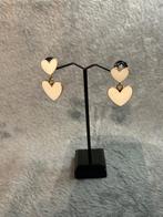 Hartjes oorbellen wit, Overige materialen, Hangers, Wit, Nieuw