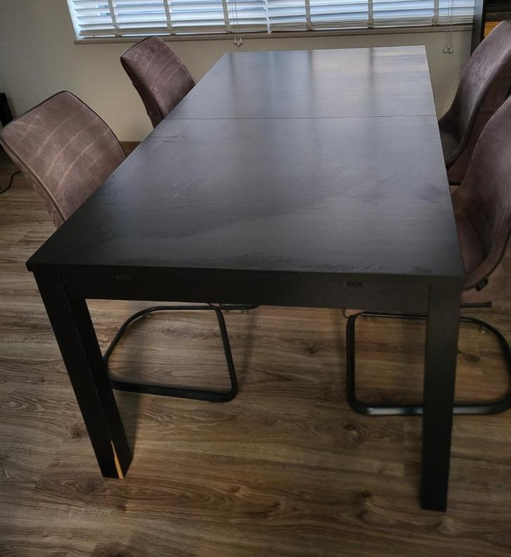 Gratis af te halen - Grote eettafel, Huis en Inrichting, Tafels | Eettafels, Gebruikt, 50 tot 100 cm, 150 tot 200 cm, Vier personen