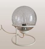 Vintage spiraallamp met bubbleglas uit de jaren 70, Ophalen of Verzenden, Gebruikt, Glas, Vintage