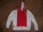 Ajax vest rood wit met capuchon maat 2XL, Groter dan maat XL, Ophalen of Verzenden, Nieuw