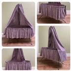 Schattige vintage poppenwieg schommelwieg met hemel, Kinderen en Baby's, Speelgoed | Poppen, Ophalen
