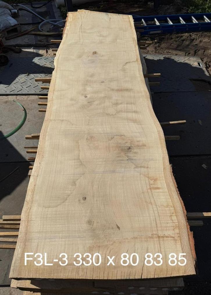 Schaaldeel, eiken, tuintafel blad, boomstamtafel eik massief, Tuin en Terras, Tuintafels, Nieuw, Rechthoekig, Hout, Ophalen of Verzenden