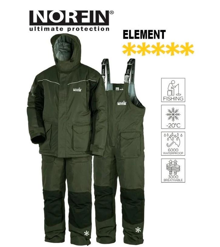 Warmtepak Norfin Element maat L tot -20C, Watersport en Boten, Hengelsport | Algemeen, Nieuw, Kleding, Ophalen of Verzenden