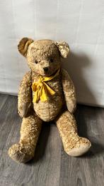 Oude teddybeer met strovulling 70 cm, Verzamelen, Beren en Cherished Teddies, Ophalen of Verzenden, Zo goed als nieuw, Stoffen beer