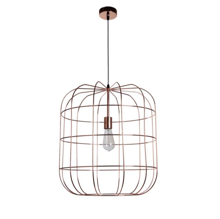 Draadlamp /Hanglamp Olaf Koper NIEUW  40x45, Huis en Inrichting, Lampen | Hanglampen, Nieuw, Minder dan 50 cm, Ophalen of Verzenden