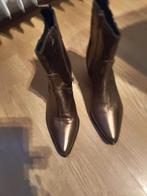 Gouden leren laarzen maat 40, Kleding | Dames, Schoenen, Ophalen of Verzenden, Zo goed als nieuw, Overige kleuren, Hoge laarzen