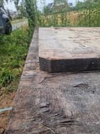 Steenschotten hardhout zonder metaal, Tuin en Terras, Ophalen, Gebruikt, Hout