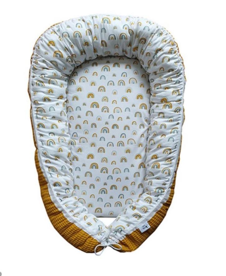 Babynestje Regenboog Geel met Deken Little Dreamzzz, Kinderen en Baby's, Babywiegjes en Ledikanten, Nieuw, Overige typen, Ophalen of Verzenden