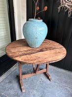 Antiek Franse thee tafel / klaptafel /landelijke bijzettafel, Ophalen