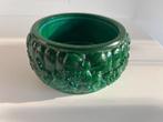 ART DECO MALACHITE GLASS JAR. —  1920. —  CURT SCHLEVOGT.., Antiek en Kunst, Ophalen of Verzenden