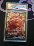 Pokemon Gengar Vmax 157/264 Fusion Strike PSA 7 NM, Ophalen of Verzenden, Zo goed als nieuw, Losse kaart, Foil