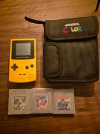 Werkende Nintendo GameBoy Color geel - met games & cover, Spelcomputers en Games, Ophalen of Verzenden, Gebruikt, Game Boy Color