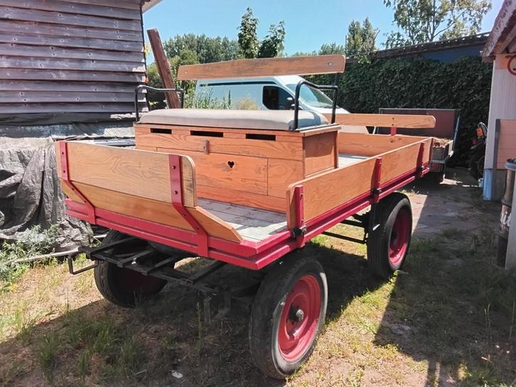 BOERENWAGEN-LUCHTBANDENWAGEN-BETUWSE OOGSTWAGEN, Dieren en Toebehoren, Rijtuigen en Koetsen, Zo goed als nieuw, Overige typen