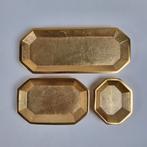 &Klevering Brass gouden metalen schalen set van 3, Ophalen