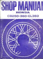 Honda CB250 CB360 CL360 shop manual (7974z) motor, Ophalen of Verzenden, Honda