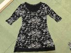 Enjoy tuniek/jurk zwart- wit mt. XXL, Kleding | Dames, Zwart, Maat 46/48 (XL) of groter, Enjoy, Ophalen of Verzenden