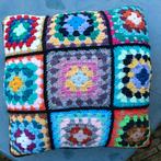 Granny Square kussen 70s flower power vintage duurzaam (GK6), Ophalen of Verzenden, Nieuw, Haken, Overige typen