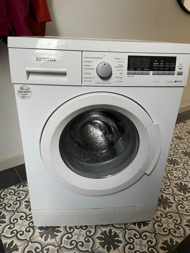 Siemens Wasmachine iQ700 - Goede Staat, Witgoed en Apparatuur, Wasmachines, Gebruikt, Voorlader, 6 tot 8 kg, 85 tot 90 cm, 1600 toeren of meer