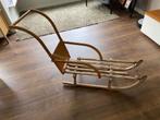 Houten Slee met leuning, Kinderen en Baby's, Speelgoed | Buiten | Springkussens, Ophalen of Verzenden, Gebruikt